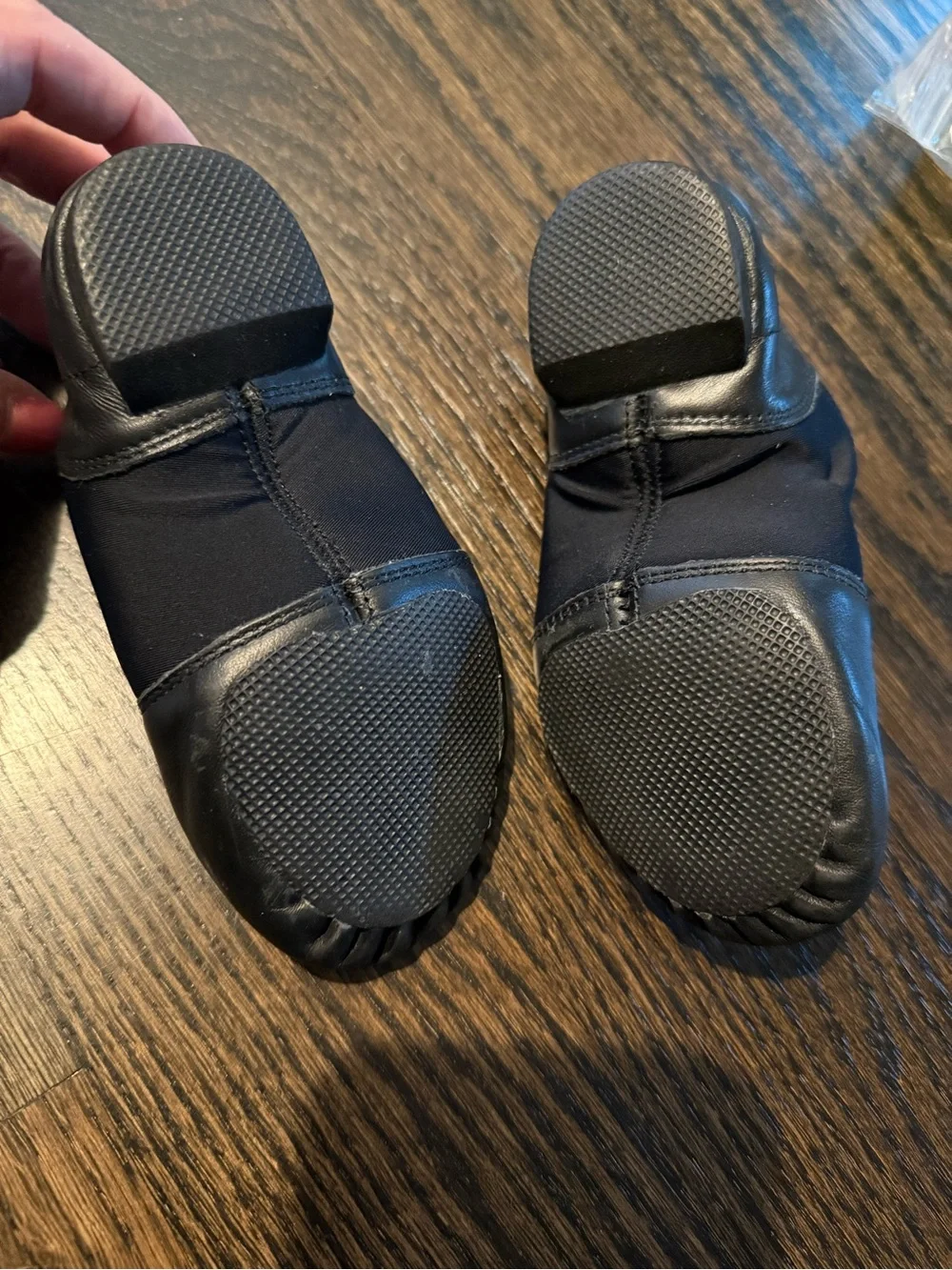 Weissman Black Kids Jazz Slip-On Dance Shoes